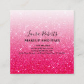 Moderne roze Glitter Appointment Card Afsprakenkaartje (Achterkant)