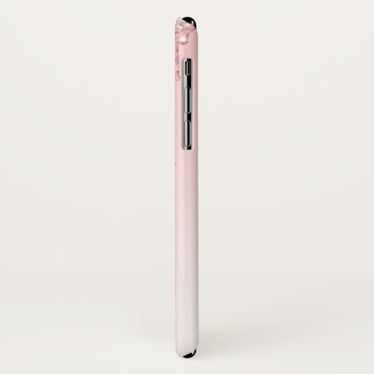 Moderne Roze Glitter Drips & Wimpers Case-Mate iPhone Case (Achterkant/links)