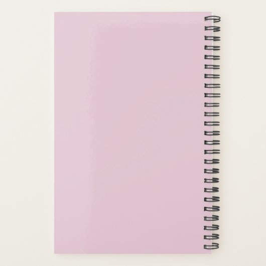 Moderne Roze Glitter Druppelt Fotocollage Dagelijk Planner (Achterkant)