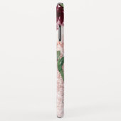 Moderne roze glitter en ventilator met naam Case-Mate iPhone case (Achterkant/rechts)