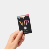 Moderne Roze Glitter Logo VIP Badge (Handheld)