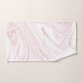 Moderne Roze Glitter Marmer Bad Handdoek (Handdoek)