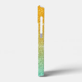 Moderne roze glitter ombre Case-Mate iPhone case (Achterkant / Links)