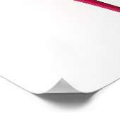 Moderne roze glitter-riemen & heels-bachelorette poster (Hoek)