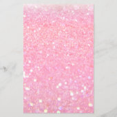 Moderne Roze Glitter Salon Prijslijst  Flyer (Achterkant)