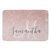 Moderne roze glitter Sparkles Persoonlijk Badmat (Voorkant)