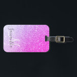 Moderne roze glitter Sparkles Persoonlijk Bagagelabel<br><div class="desc">Moderne roze glitter Sparkles Persoonlijk</div>