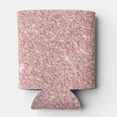 Moderne roze glitter Sparkles Persoonlijk Blikjeskoeler (Achterkant)