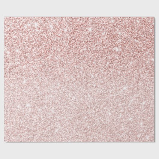 Moderne roze glitter Sparkles Persoonlijk Cadeaupapier (Vlak)