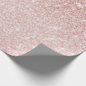Moderne roze glitter Sparkles Persoonlijk Cadeaupapier (Hoek)