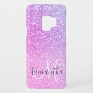 Moderne roze glitter Sparkles Persoonlijk Case-Mate Samsung Galaxy S9 Hoesje