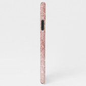Moderne roze glitter Sparkles Persoonlijk iPhone Hoesje (Rechterkant)