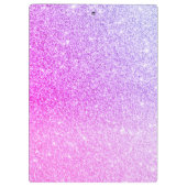 Moderne roze glitter Sparkles Persoonlijk Klembord (Achterkant)