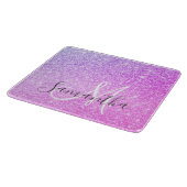 Moderne roze glitter Sparkles Persoonlijk Snijplank (Hoek)