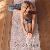 Moderne roze glitter Sparkles Persoonlijk Yogamat