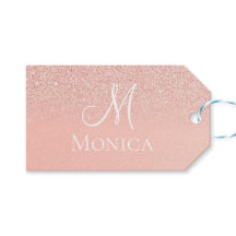Moderne roze glitters glanzende monogram naam