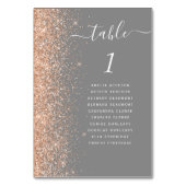 Moderne roze glitters grijs bruiloft kaart (Voorkant)