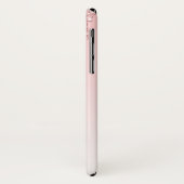 Moderne roze glitterschijven en hoge niveaus Case-Mate iPhone case (Achterkant/links)