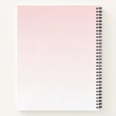 Moderne roze glitterschijven en hoge niveaus notitieboek (Achterkant)