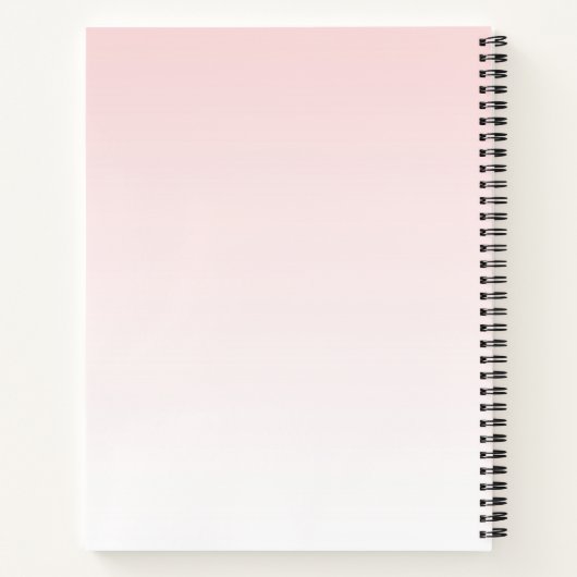 Moderne roze glitterschijven en hoge niveaus notitieboek (Achterkant)