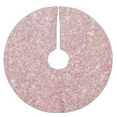 Moderne roze glittersprankelingen kerstboom rok (Voorkant)