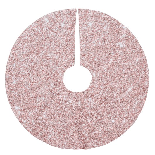 Moderne roze glittersprankelingen kerstboom rok (Voorkant)