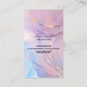 Moderne roze Gold Waterverf Cupcake Care Business Visitekaartje (Achterkant)