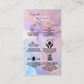 Moderne roze Gold Waterverf Cupcake Care Business Visitekaartje (Voorkant)