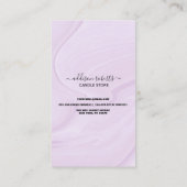 Moderne roze Gold Waterverf - Kaartenzorg - Busine Visitekaartje (Achterkant)