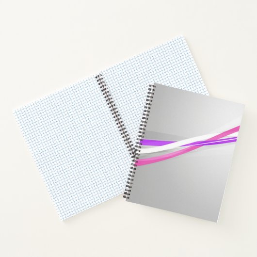 Moderne Roze Golf Notebook Notitieboek (Binnen)