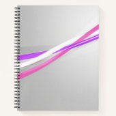 Moderne Roze Golf Notebook Notitieboek (Voorkant)