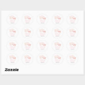 Moderne Roze Goud 2026 Afgestudeerd Ronde Sticker (Vel)
