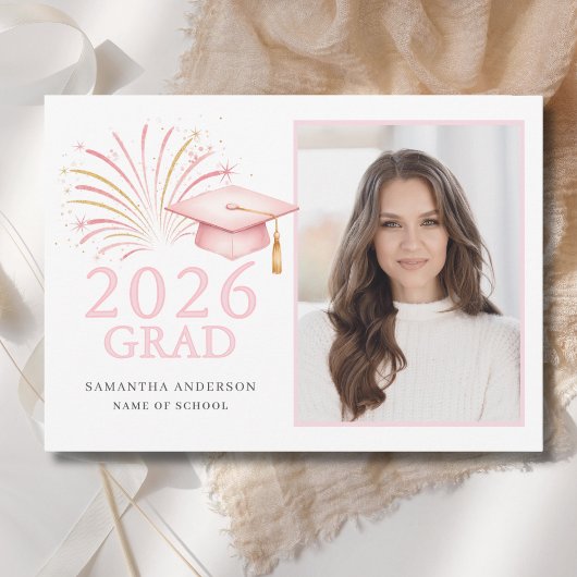Moderne Roze Goud 2026 Grad  Aankondiging
