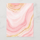 Moderne Roze Goud 40e Verjaardag Waterverf Glitter (Achterkant)