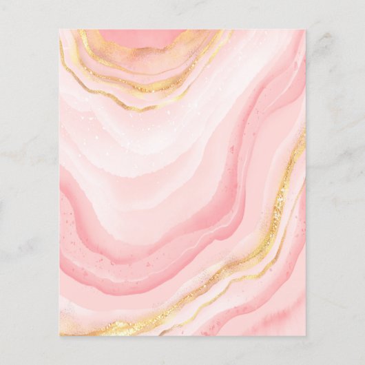 Moderne Roze Goud 40e Verjaardag Waterverf Glitter (Achterkant)