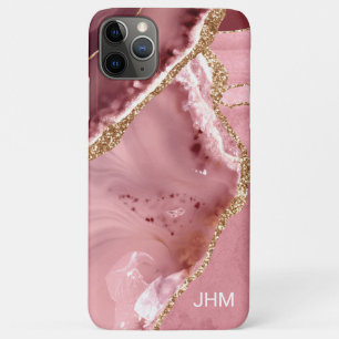 Moderne Roze Goud Agaat Case-Mate iPhone Case