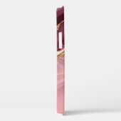 Moderne Roze Goud Agaat Case-Mate iPhone Case (Achterkant / Rechts)