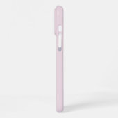 Moderne Roze Goud Minimalistische naam Monogram iPhone Hoesje (Linkerkant)