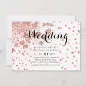 Moderne Roze Goud Modieuze Budget Bruiloft (Voorkant)