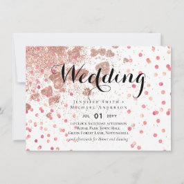 Moderne Roze Goud Modieuze Budget Bruiloft