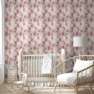 Moderne Roze Goud Roze Marmer Behang