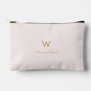 Moderne Roze Goud Schrift Monogram Etui