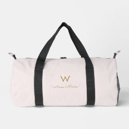 Moderne Roze Goud Schrift Monogram Plunjezak