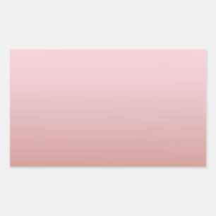 Moderne Roze Gouden Blanco Sjabloon Voeg Uw Tekst  Rechthoekige Sticker