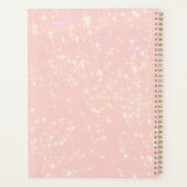 Moderne Roze Gouden Bloem 2026 Planner (Achterkant)