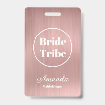 Moderne Roze Gouden Bruid Stammen Bachelorette