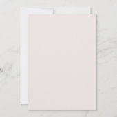 Moderne Roze Gouden Calligrafie Bruiloft Kaart (Achterkant)