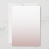 Moderne Roze Gouden Calligraphy Bruiloftsborrel  Kaart (Achterkant)