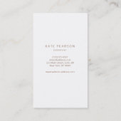 Moderne  Roze Gouden Geometrische Salon Spa Visitekaartje (Achterkant)