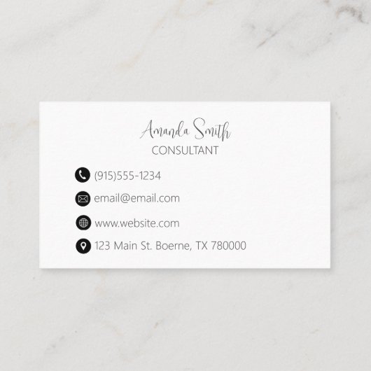 Moderne Roze Gouden Glitter Visitekaartje (Achterkant)